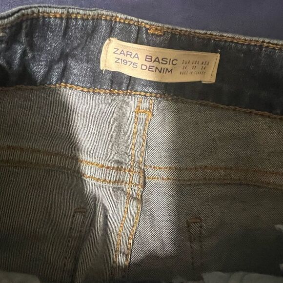 Zara basics jeans high rise size 2 - Picture 6 of 6